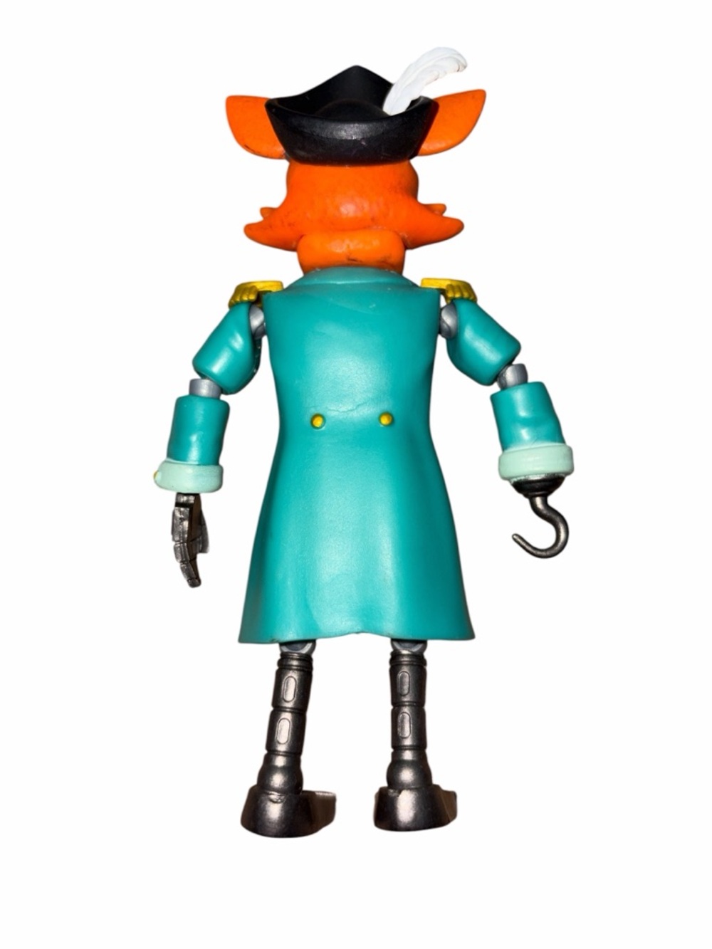 Pirate Fox Action Figure Toy - Teal & Orange - Picture 2 of 2